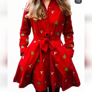 KJP "Oh Deer" Flannel Dress